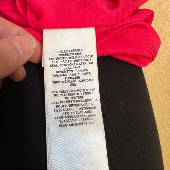 Adrianna Papell Midi Length Sheath Dress Stretch Knit Crepe Tie Front Size 8 - Picture 11 of 13